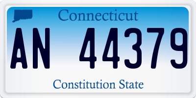 CT license plate AN44379