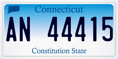 CT license plate AN44415