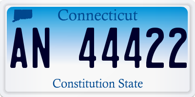 CT license plate AN44422