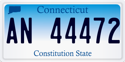 CT license plate AN44472