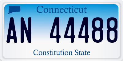 CT license plate AN44488