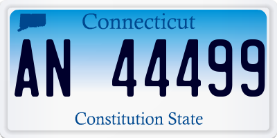 CT license plate AN44499