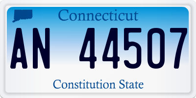 CT license plate AN44507