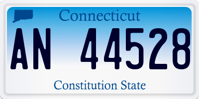 CT license plate AN44528