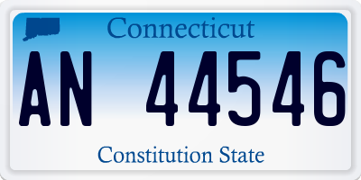 CT license plate AN44546