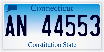 CT license plate AN44553