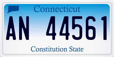 CT license plate AN44561