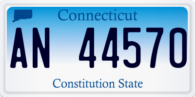 CT license plate AN44570