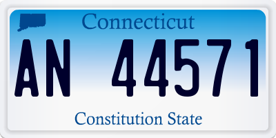 CT license plate AN44571
