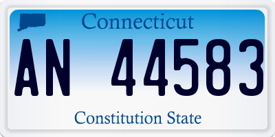 CT license plate AN44583
