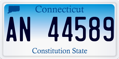 CT license plate AN44589