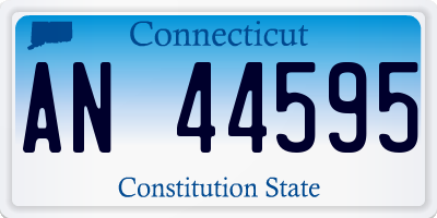 CT license plate AN44595