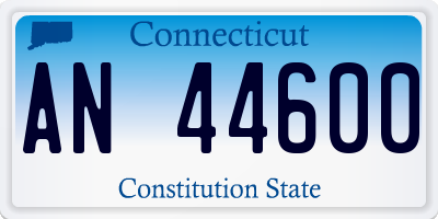 CT license plate AN44600