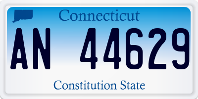 CT license plate AN44629