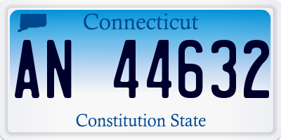 CT license plate AN44632