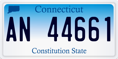 CT license plate AN44661