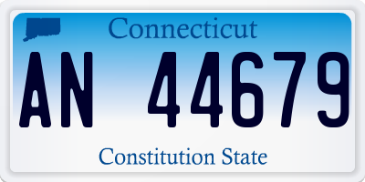 CT license plate AN44679