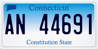 CT license plate AN44691