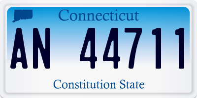 CT license plate AN44711