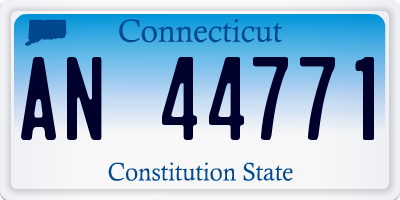 CT license plate AN44771