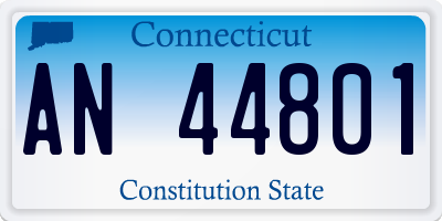 CT license plate AN44801