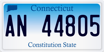 CT license plate AN44805