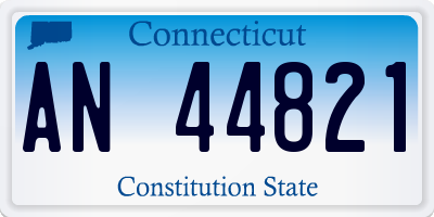 CT license plate AN44821