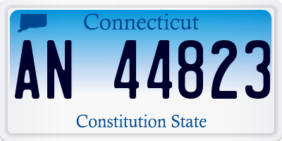 CT license plate AN44823