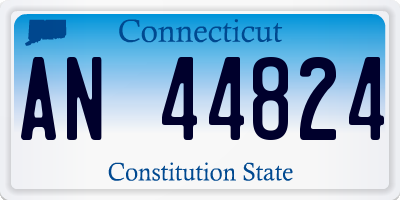 CT license plate AN44824