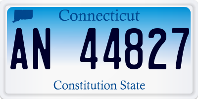 CT license plate AN44827