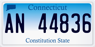 CT license plate AN44836