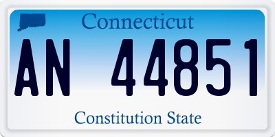 CT license plate AN44851