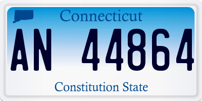 CT license plate AN44864