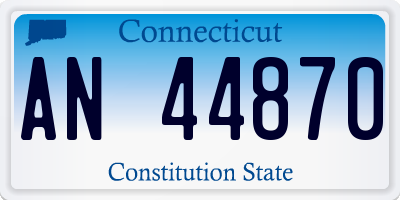 CT license plate AN44870