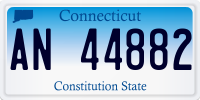 CT license plate AN44882