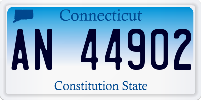 CT license plate AN44902