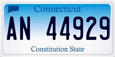 CT license plate AN44929