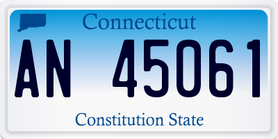 CT license plate AN45061