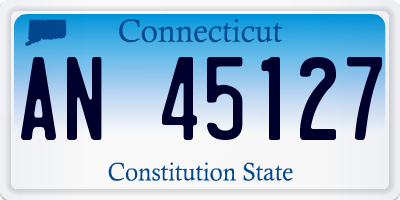 CT license plate AN45127