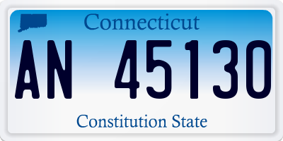 CT license plate AN45130