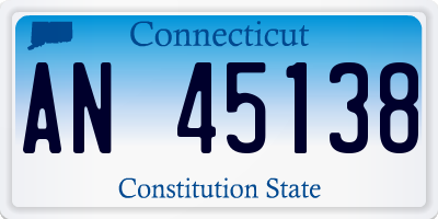 CT license plate AN45138
