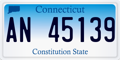 CT license plate AN45139