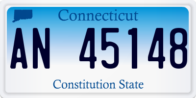 CT license plate AN45148