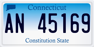 CT license plate AN45169