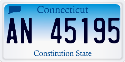 CT license plate AN45195