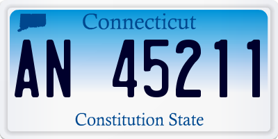 CT license plate AN45211
