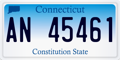CT license plate AN45461