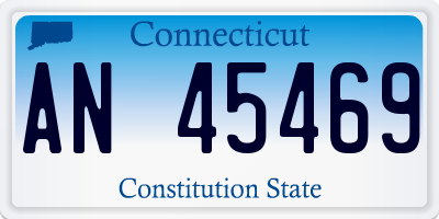 CT license plate AN45469