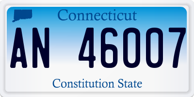 CT license plate AN46007