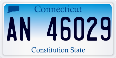 CT license plate AN46029
